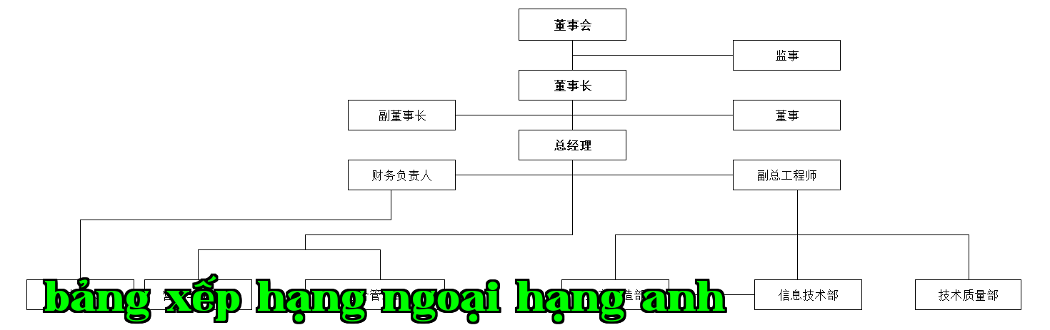 Sơ đồ tổ chức của Công ty Công nghiệp Điện tử Hồng Ngoại Sư Tử ở Chiết Giang